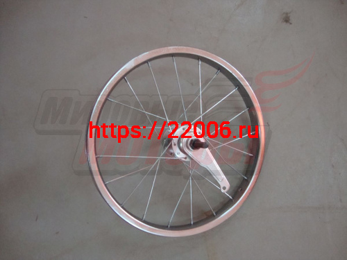 Обод 16" задний (ХРОМ) в сборе с втулк.