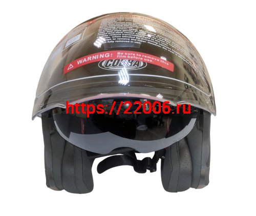 Шлем открытый COBRA EC H586, черный, размер M фото 2