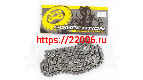 Цепь (428) SFR -128 зв. (Муравей, Тула, VIRUS250, аналог ПР 12.7-18,2)  цветная коробочка (Н)