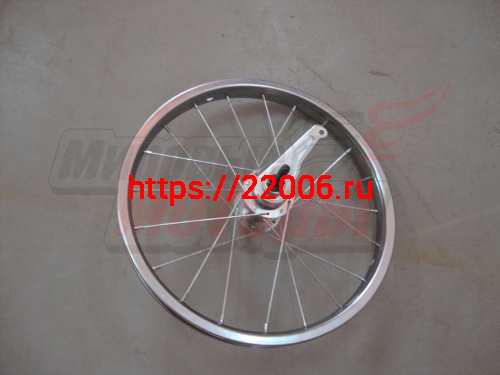 Обод 14" передний (ХРОМ) в сборе с втулк. Обод 14" передний (ХРОМ) в сборе с втулк.