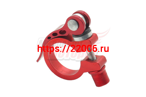 Зажим подседельный с эксцентриком 31,8 мм(красный)