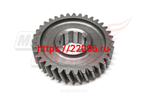 Шестерня среднего редуктора ведущая Z=35 8 шлицов HOWO (199014320136) фото 2