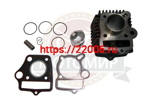 Цилиндр в сборе "Альфа, Zodiak50" 39 мм (цилиндр+поршень+палец+кольца)