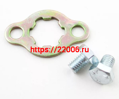 Стопорная шайба ведущей звезды с болтами (вал-17мм) Стопорная шайба ведущей звезды с болтами (вал-17мм)