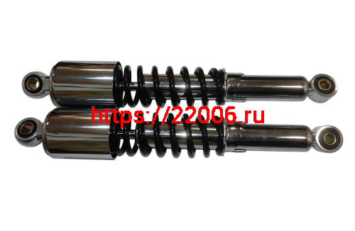 Амортизатор задний (L-340mm, D1-12mm, H1-20mm, D2-10mm, H2-20mm) Альфа улучш. масл. ХРОМ (ТЮНИНГ)ПР фото 2