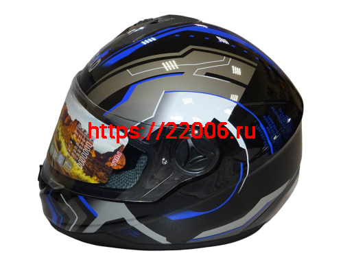 Шлем интеграл "Safelead" HF-122 черный Q162, размер S фото 4