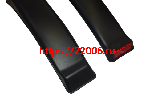 Крылья велосипедные 26" пластик, черные, под V-brake, чёрные с красным отражателем (TBS SF-212F/R) фото 3 Крылья велосипедные 26" пластик, черные, под V-brake, чёрные с красным отражателем (TBS SF-212F/R) фото 3