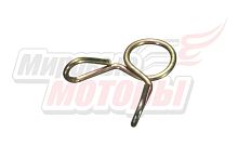 Хомут шланга пружинный, проволочный, одновитковый, диаметр 6 мм