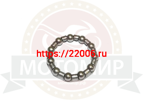 Подшипник вело задней втулки, 11 шариков, 1/4" (6.36мм), D-40мм, JK 6515