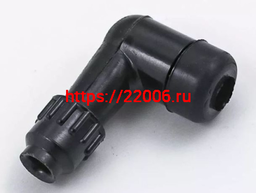 Колпачок свечи высоковольтный в/в угол 90 силикон Колпачок свечи высоковольтный в/в угол 90 силикон